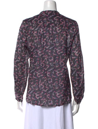 Étoile Isabel Marant Printed V-Neck Blouse