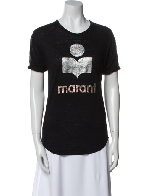 Étoile Isabel Marant Linen Graphic Print T-Shirt