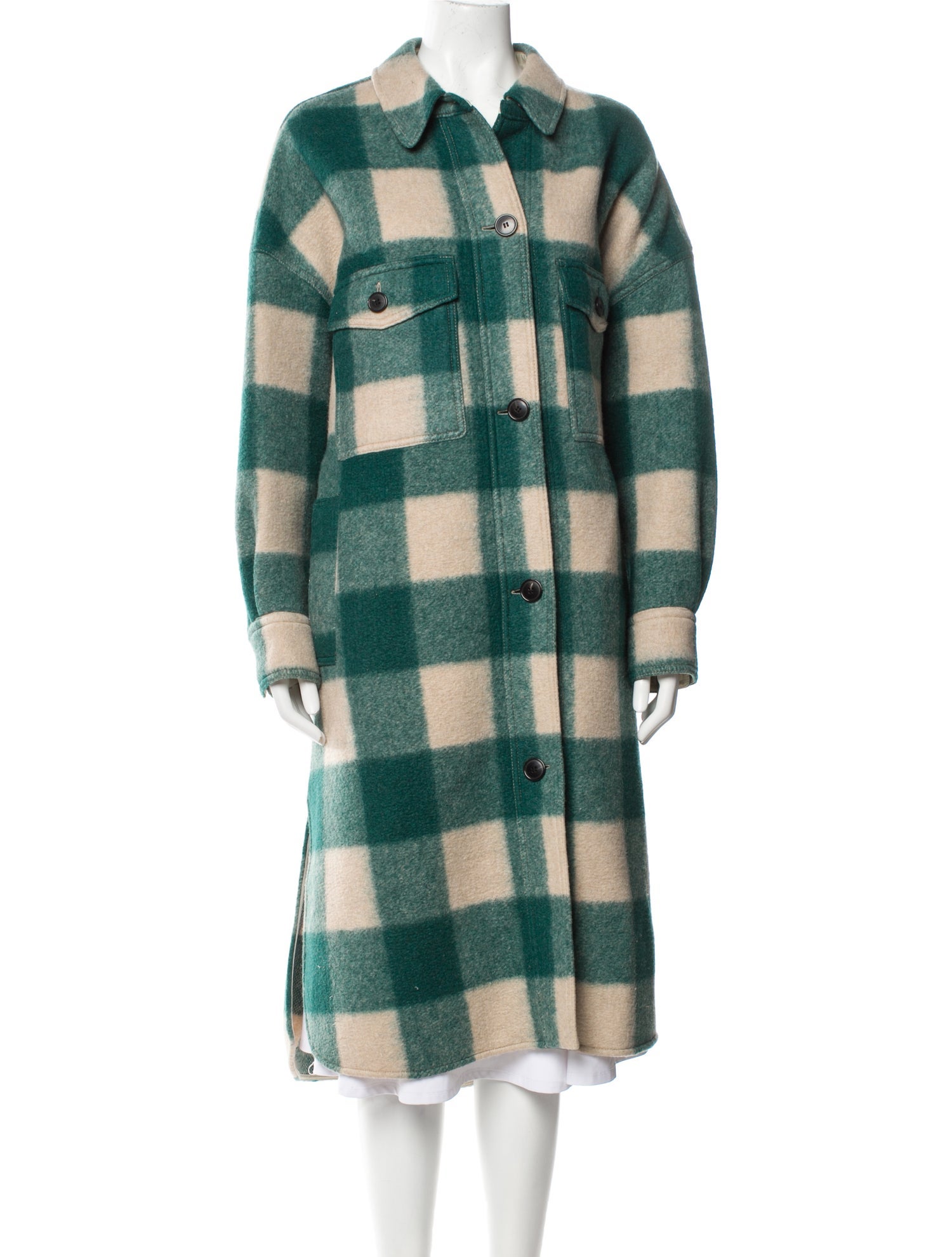 Étoile Isabel Marant Plaid Print Coat