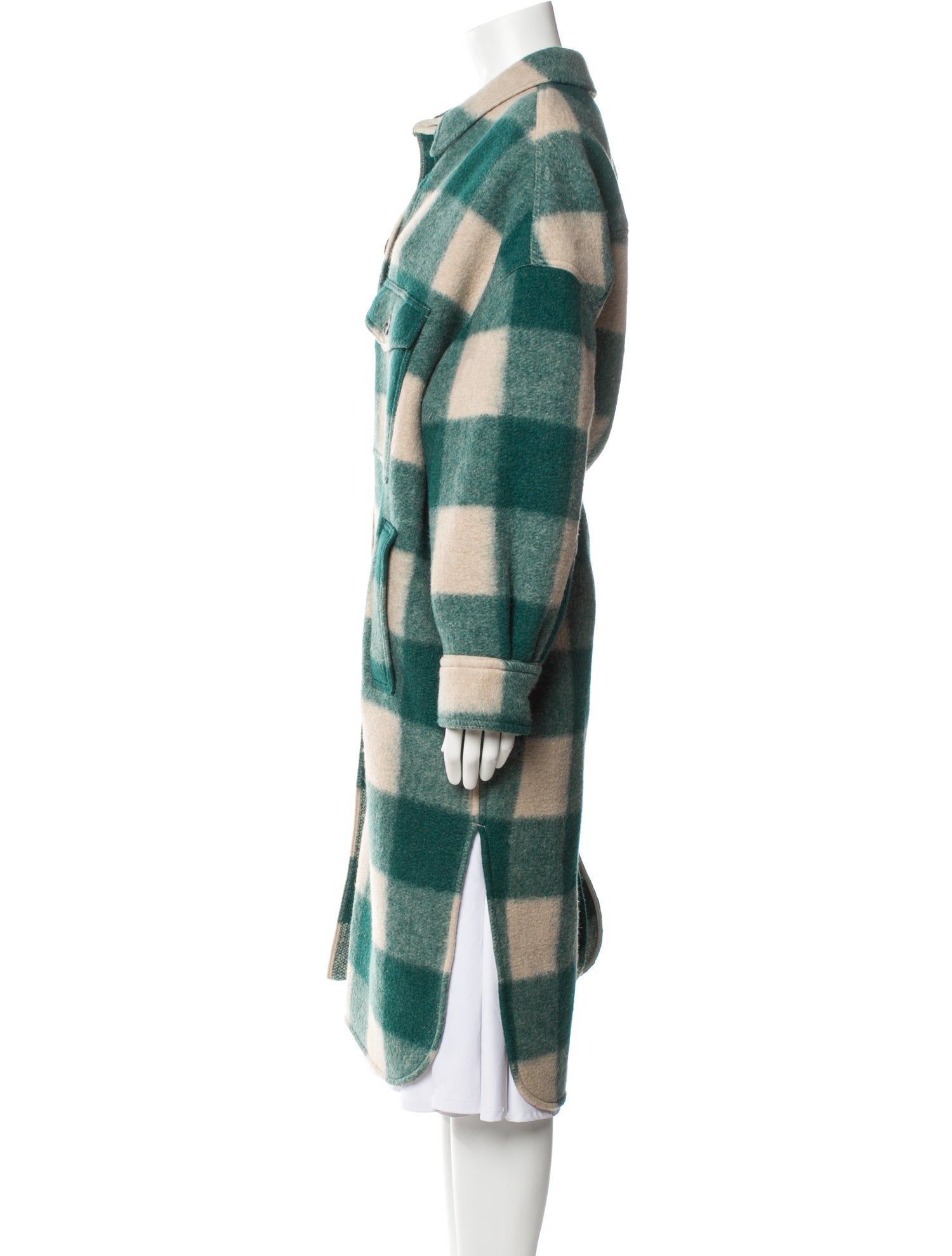 Étoile Isabel Marant Plaid Print Coat