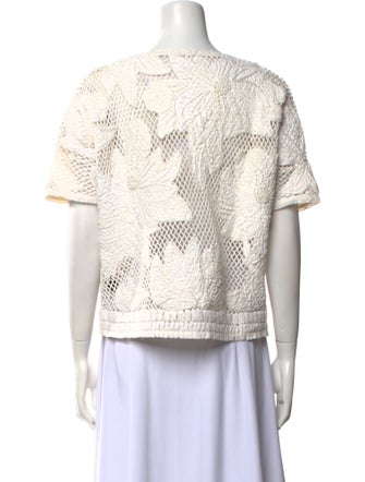 Étoile Isabel Marant Lace Pattern Scoop Neck Top