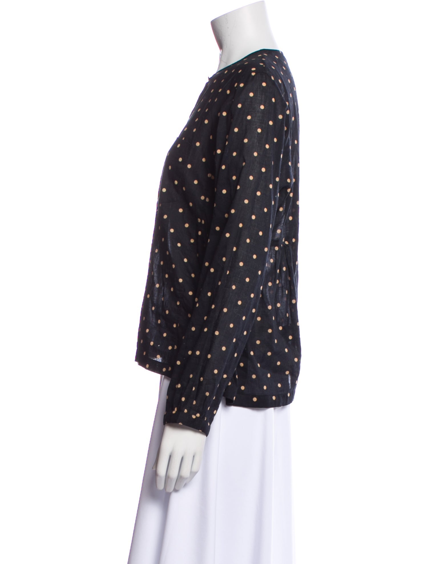 Étoile Isabel Marant Polka Dot Print Crew Neck Blouse