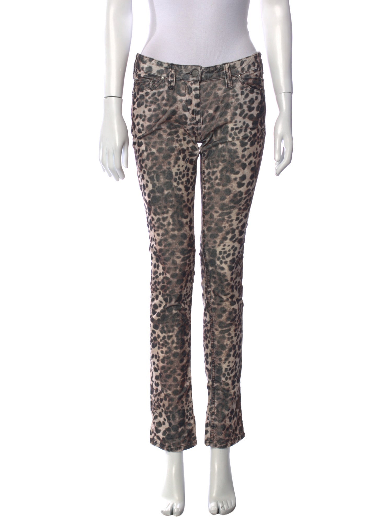 Étoile Isabel Marant Animal Print Skinny Leg Pants