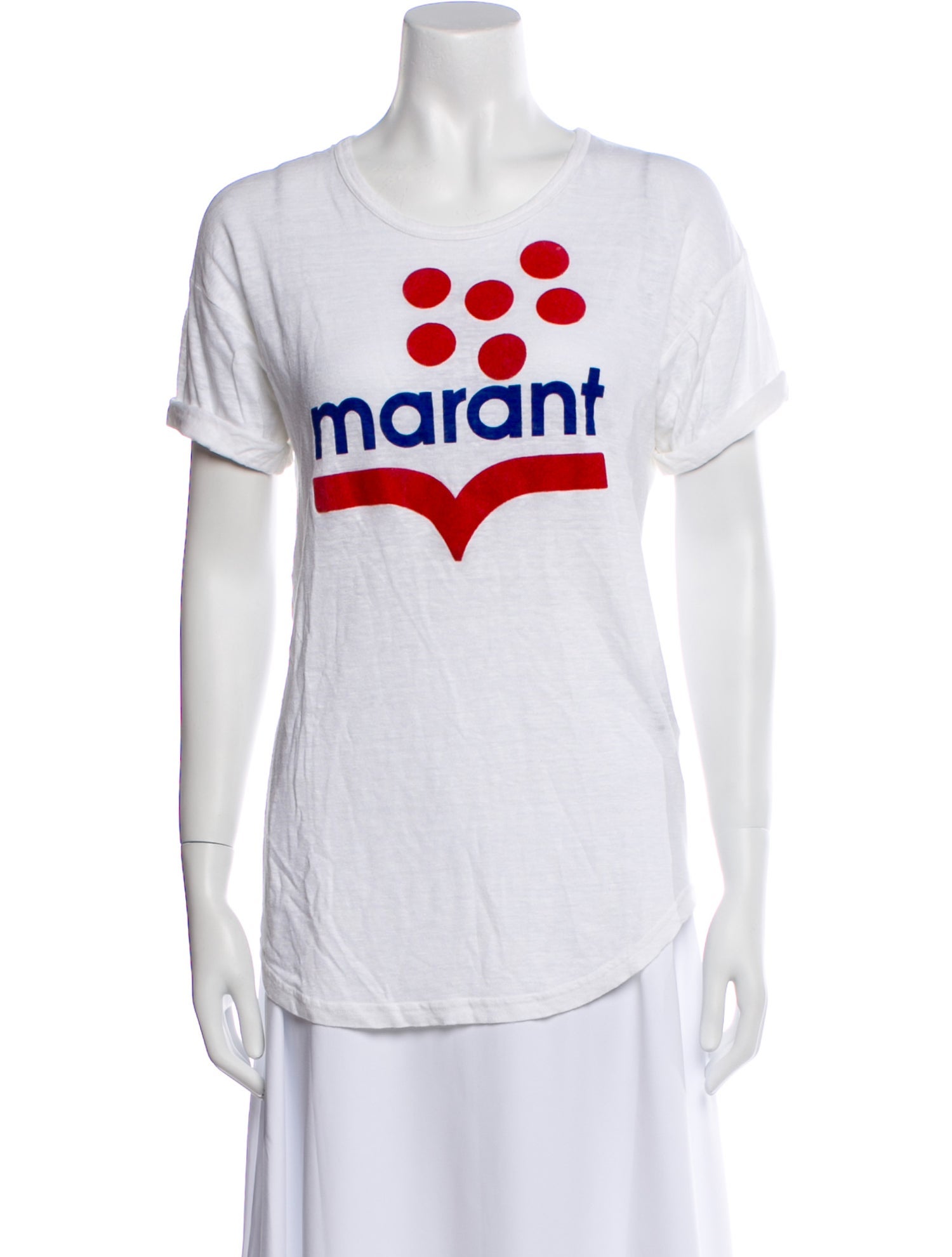 Étoile Isabel Marant Linen Graphic Print T-Shirt