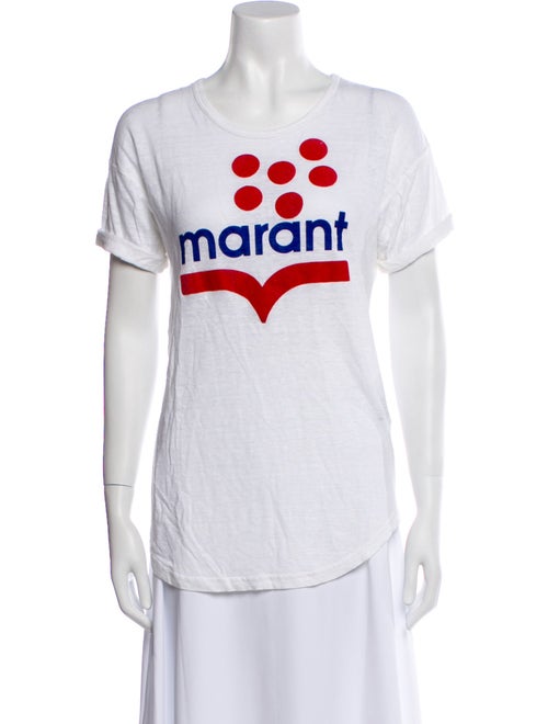 Étoile Isabel Marant Linen Graphic Print T-Shirt
