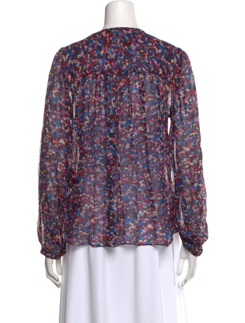 Étoile Isabel Marant Printed Tie Neck Blouse