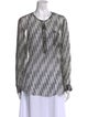Étoile Isabel Marant Silk Printed Button-Up Top