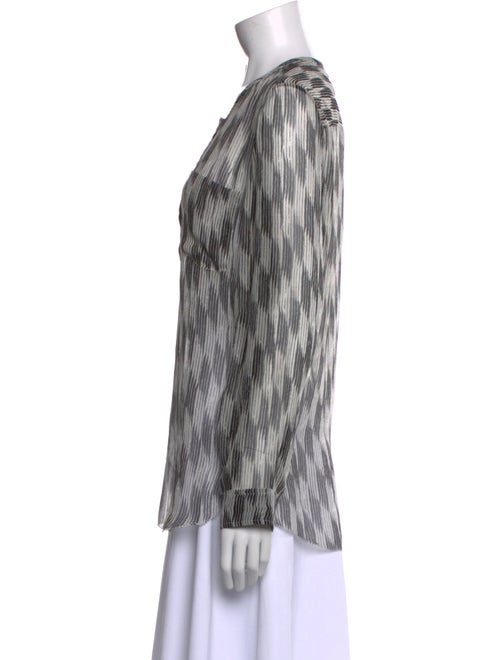 Étoile Isabel Marant Silk Printed Button-Up Top
