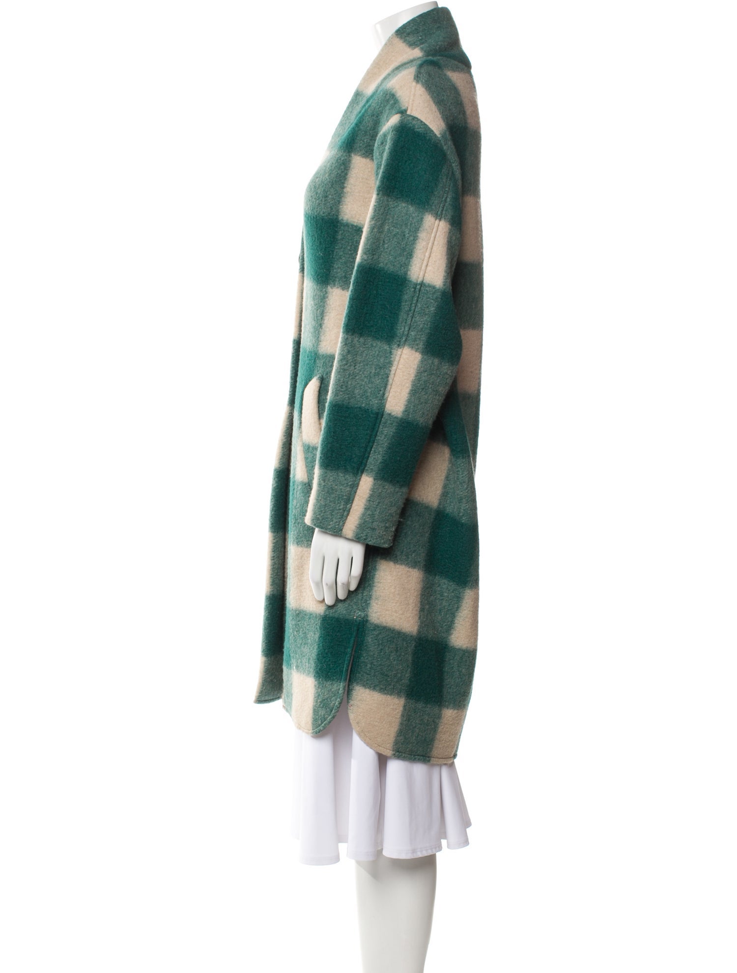 Étoile Isabel Marant Plaid Print Trench Coat