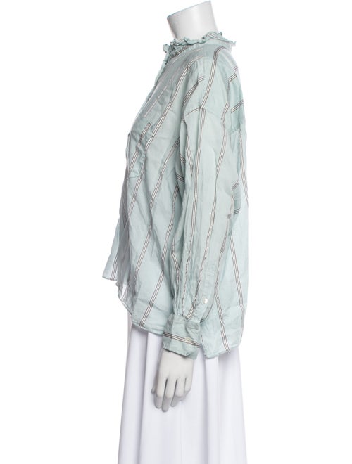 Étoile Isabel Marant Striped Mock Neck Blouse