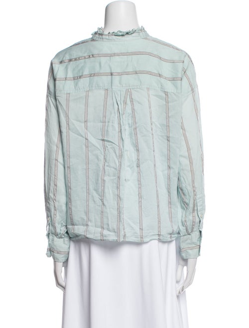 Étoile Isabel Marant Striped Mock Neck Blouse