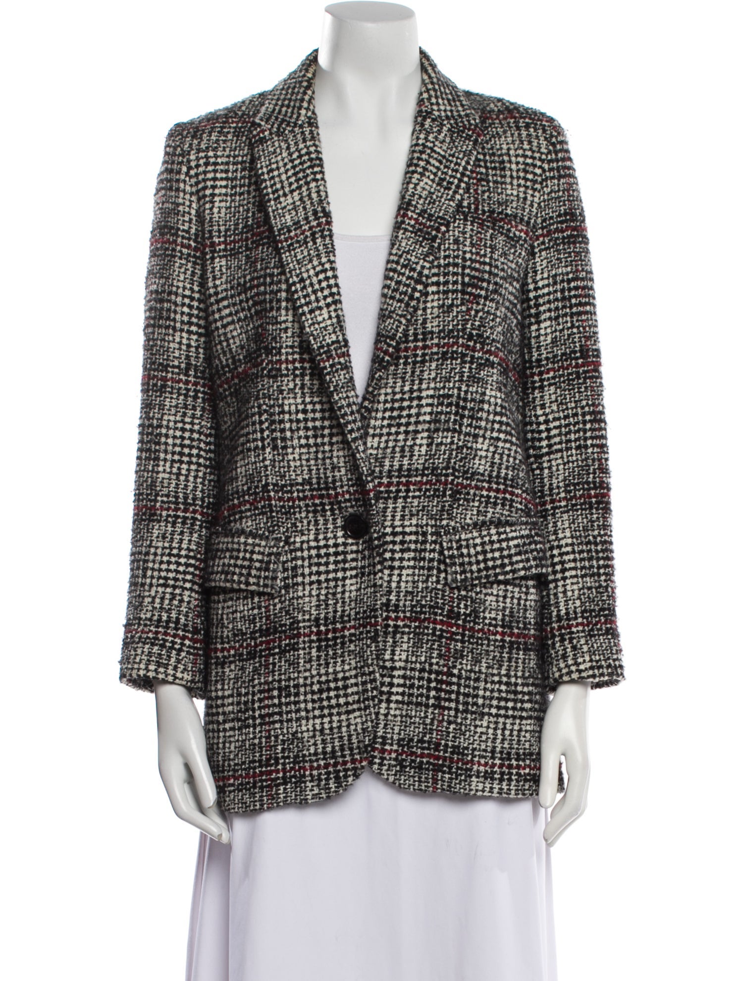Étoile Isabel Marant Plaid Print Coat