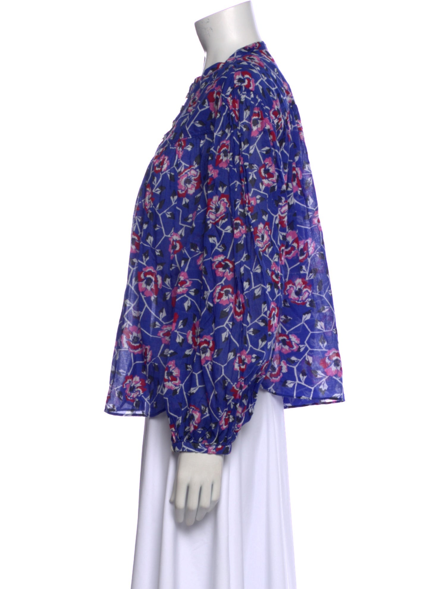 Étoile Isabel Marant Floral Print Crew Neck Blouse