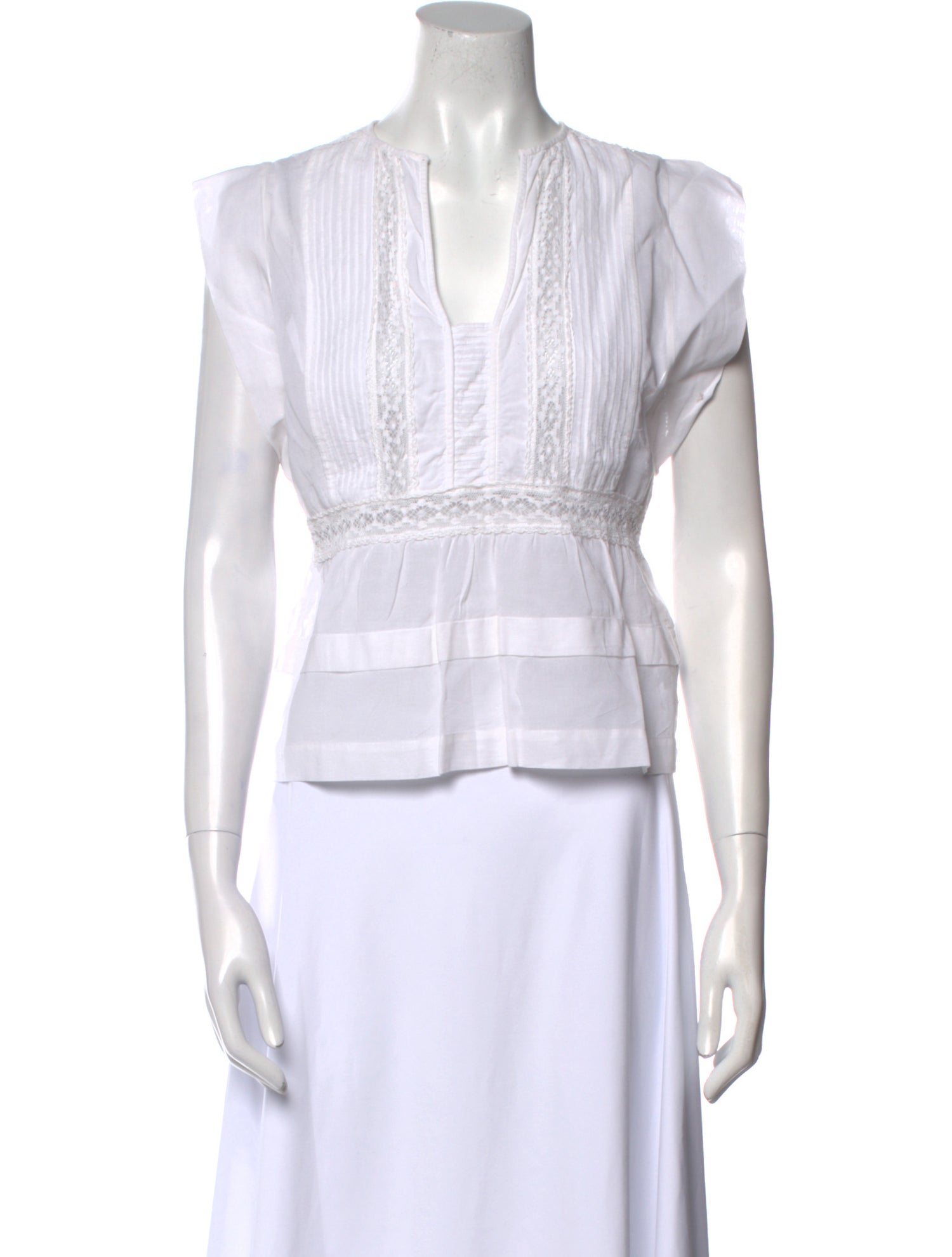 Étoile Isabel Marant V-Neck Sleeveless Crop Top