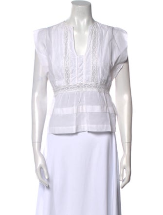 Étoile Isabel Marant V-Neck Sleeveless Crop Top