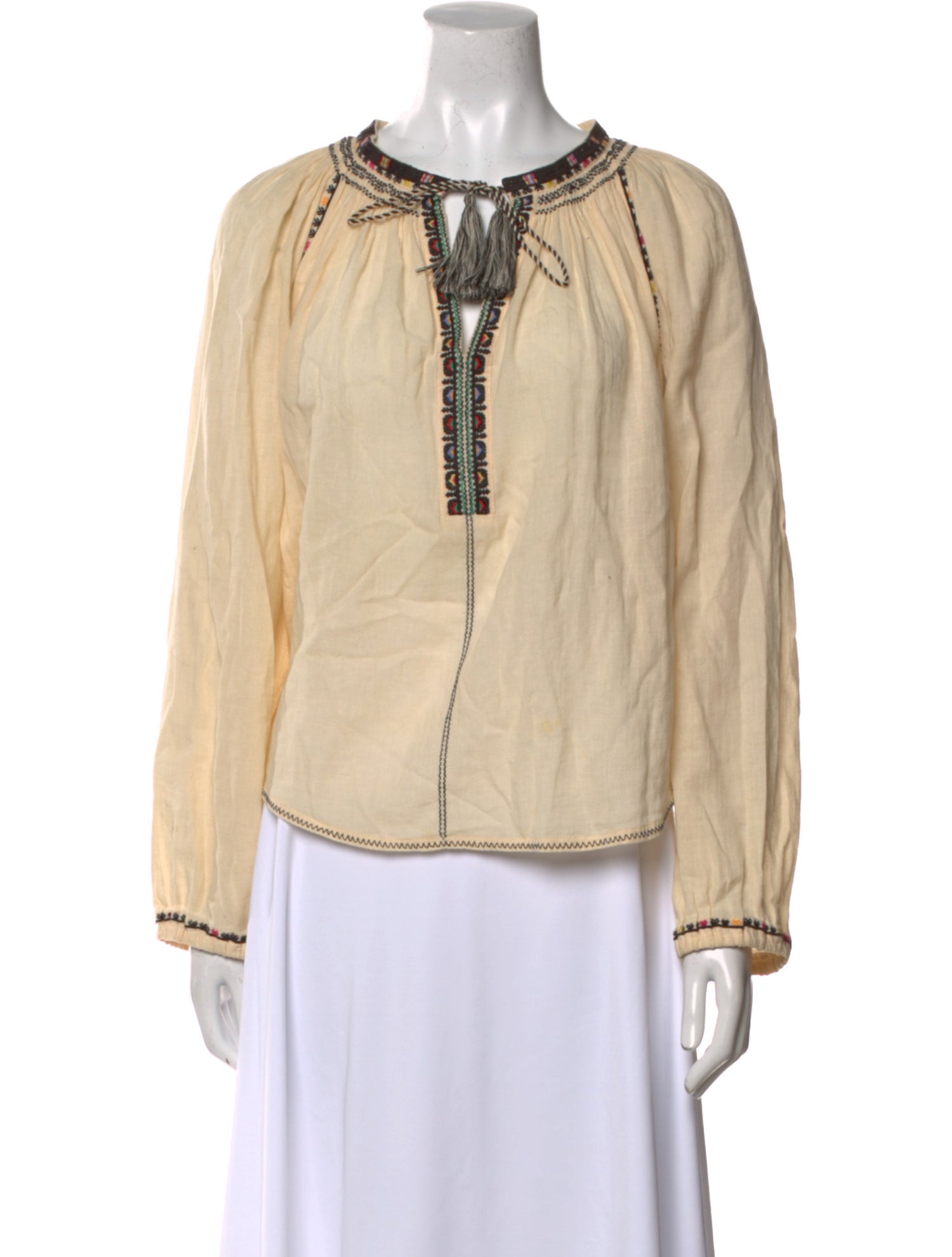 Étoile Isabel Marant Crew Neck Long Sleeve Blouse