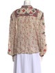 Étoile Isabel Marant Floral Print Mock Neck Blouse