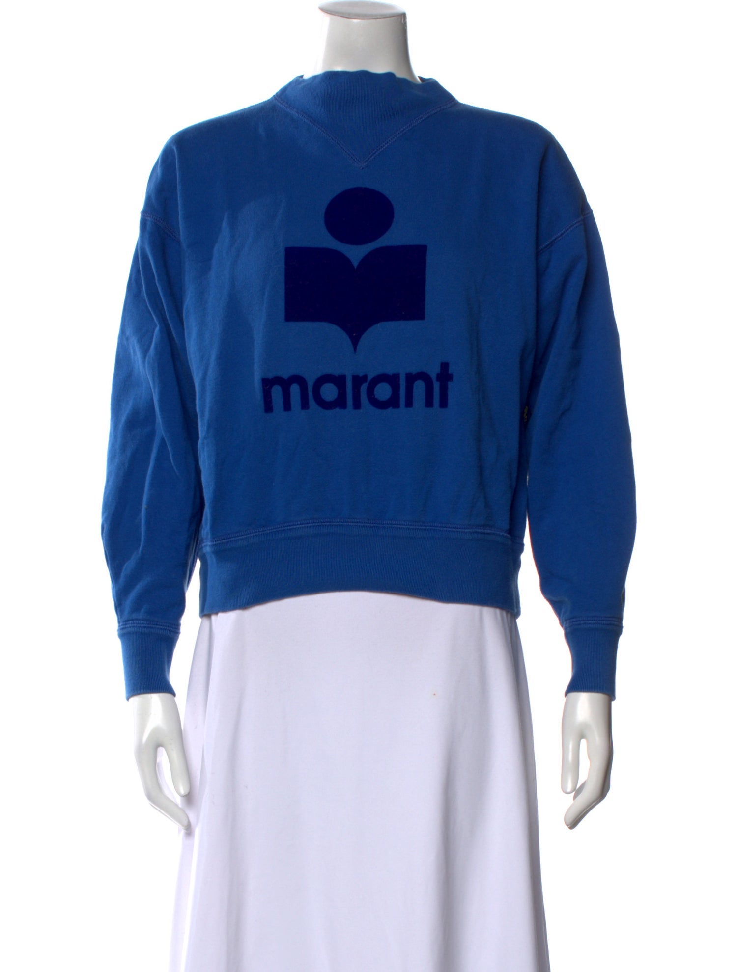 Étoile Isabel Marant Graphic Print Mock Neck Sweatshirt