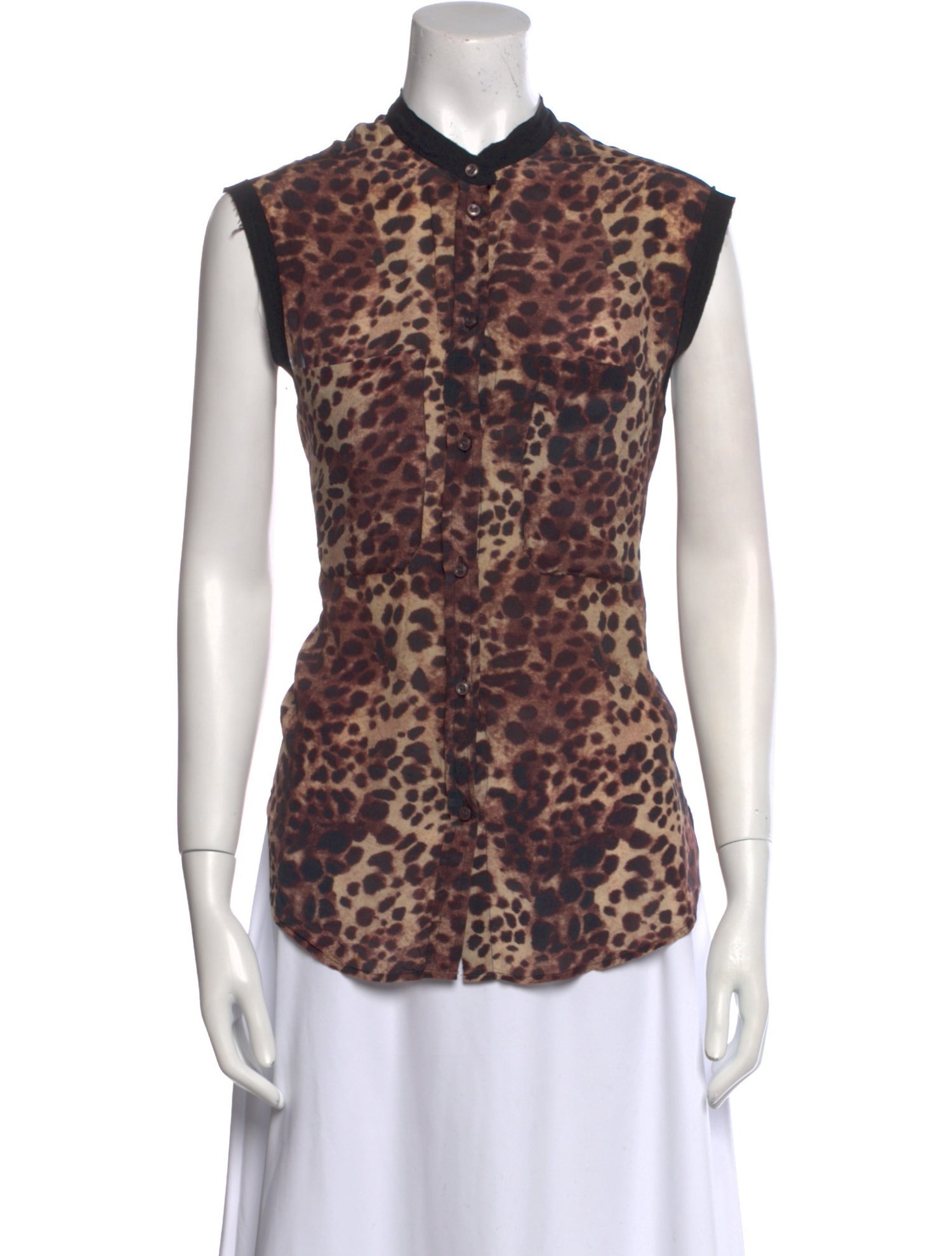 Étoile Isabel Marant Silk Animal Print Top