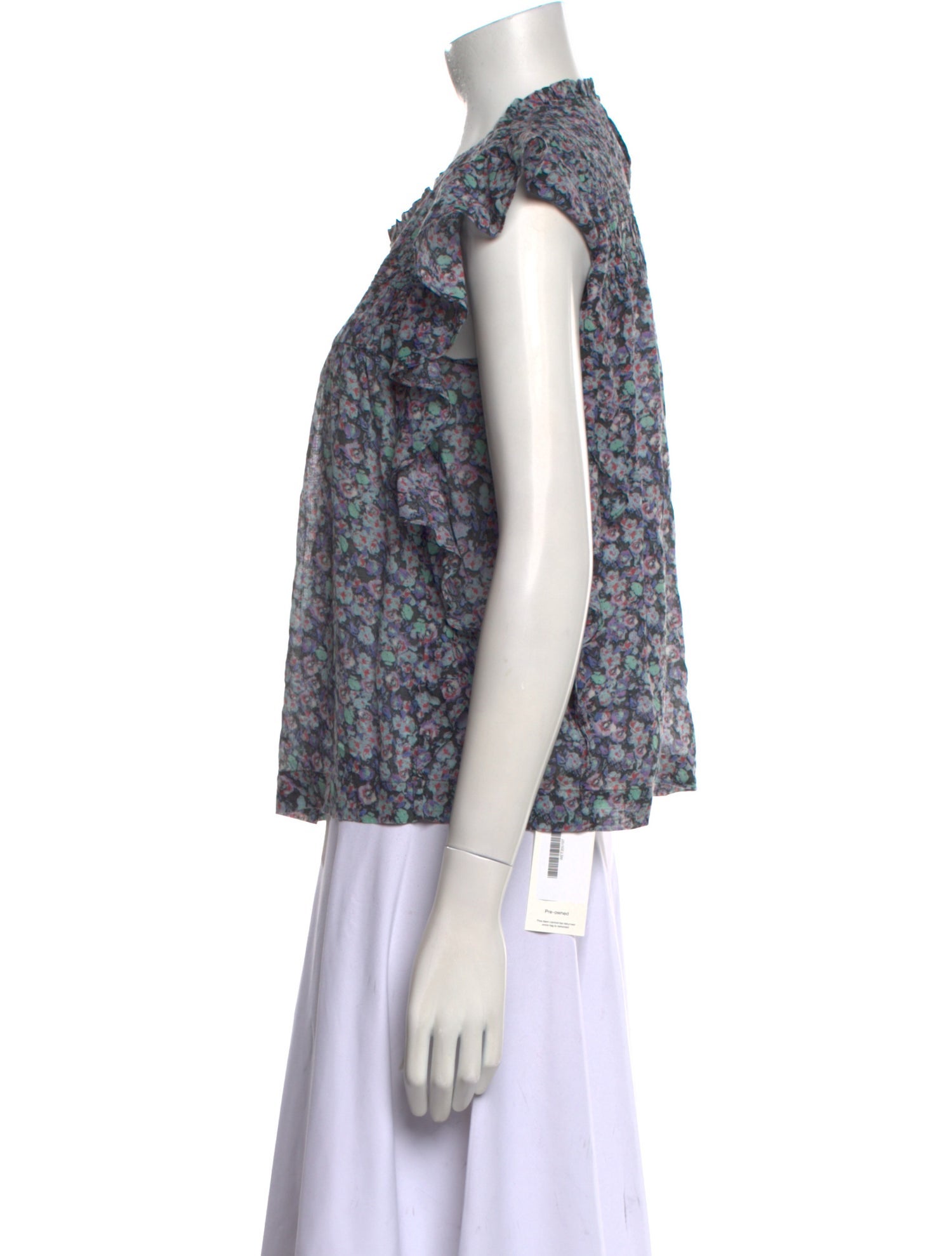 Étoile Isabel Marant Floral Print Crew Neck Blouse