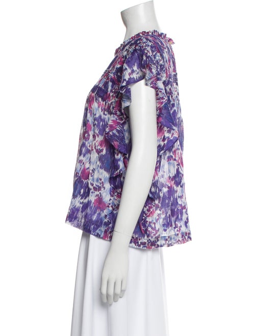 Étoile Isabel Marant Printed Scoop Neck Blouse