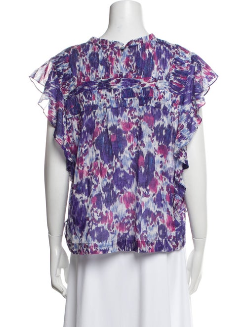 Étoile Isabel Marant Printed Scoop Neck Blouse