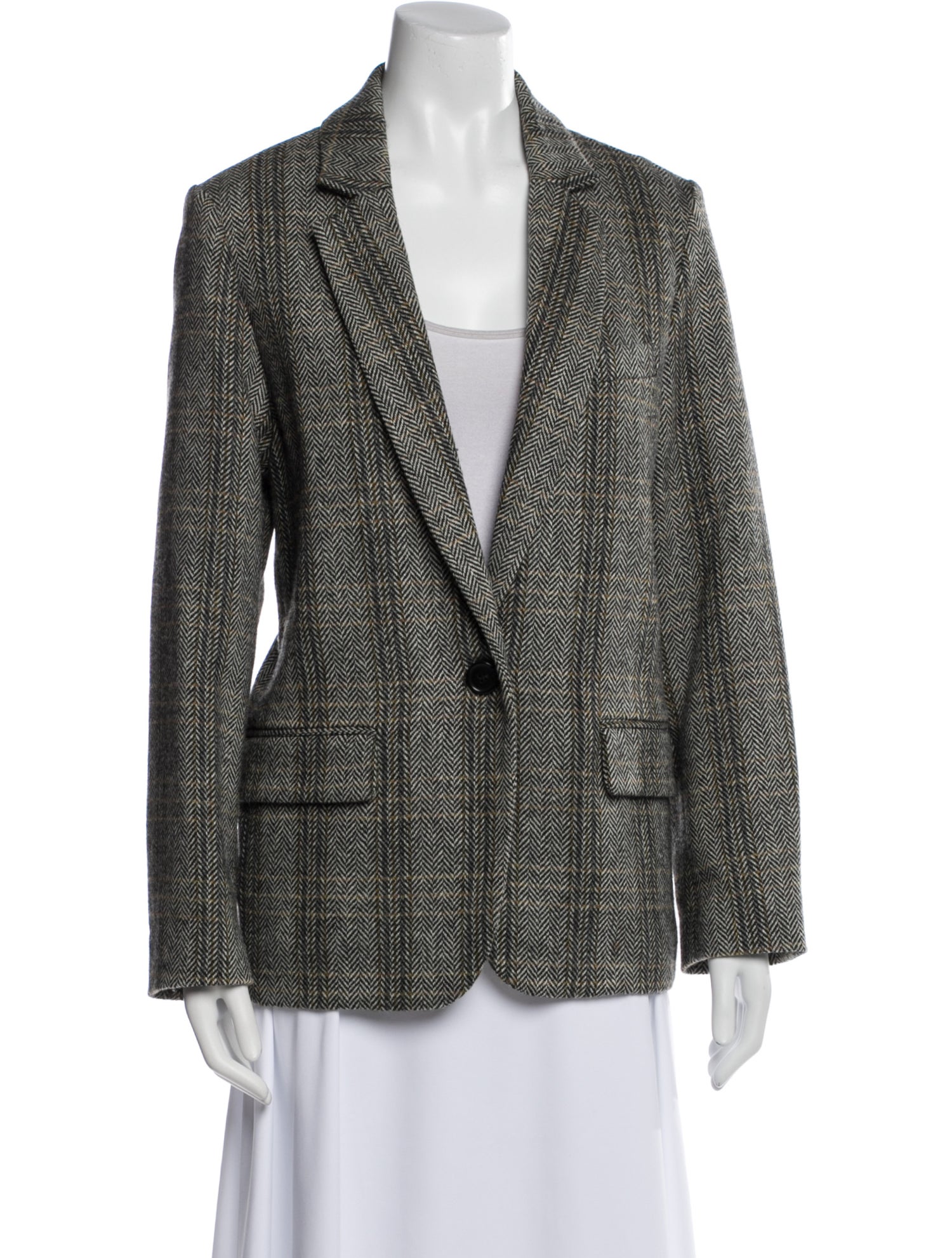 Étoile Isabel Marant Virgin Wool Printed Blazer