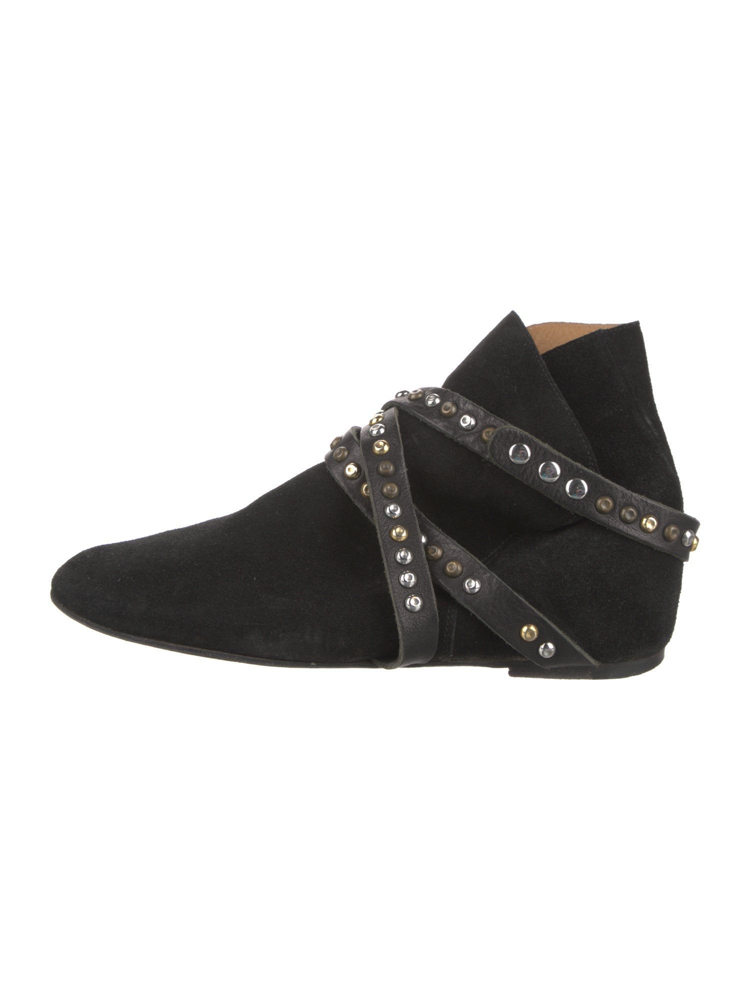 Étoile Isabel Marant Suede Studded Accents Lace-Up Boots