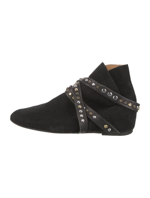 Étoile Isabel Marant Suede Studded Accents Lace-Up Boots