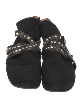 Étoile Isabel Marant Suede Studded Accents Lace-Up Boots