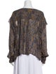 Étoile Isabel Marant Floral Print V-Neck Blouse