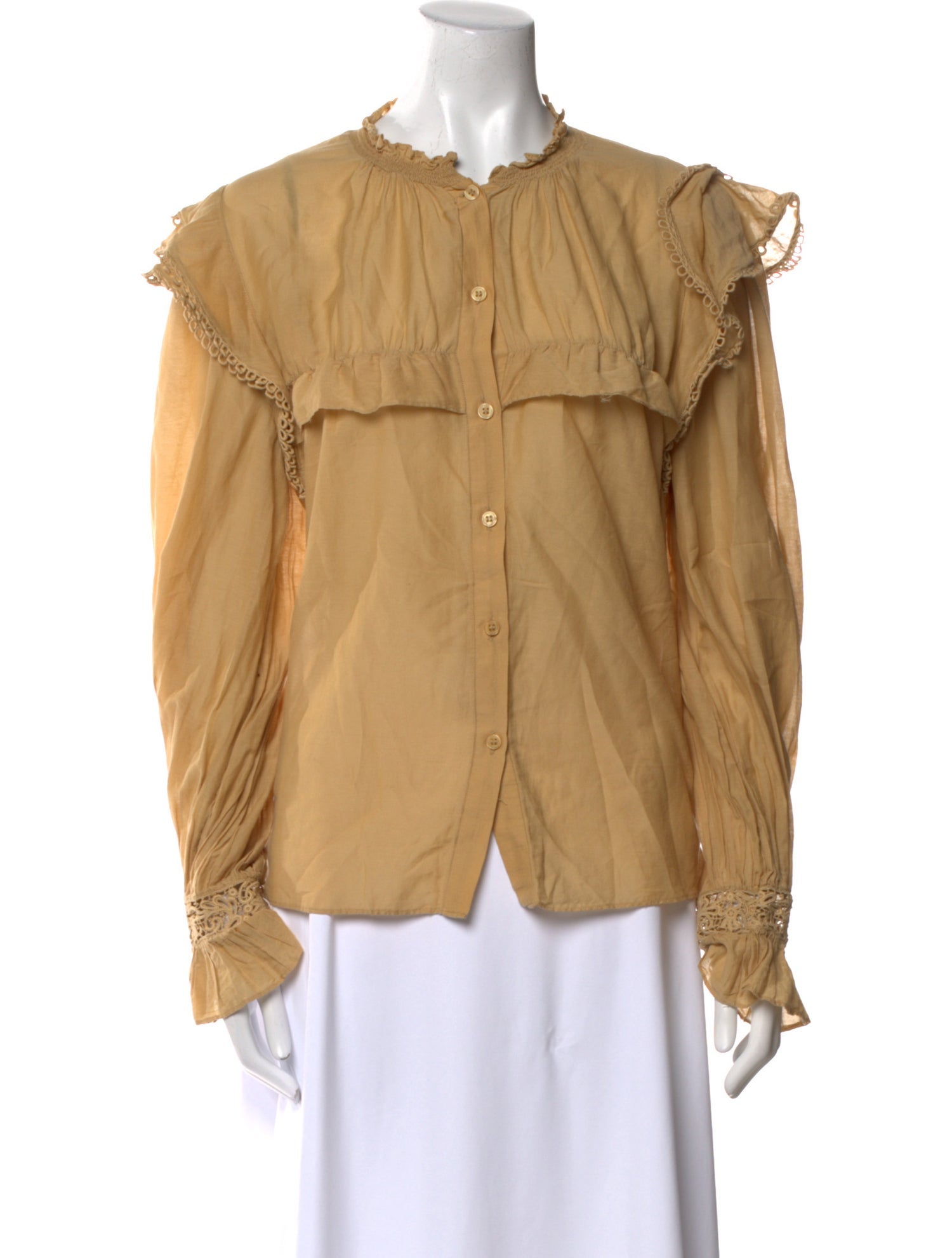 Étoile Isabel Marant Mock Neck Long Sleeve Blouse