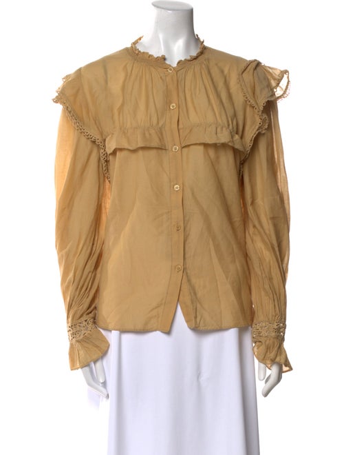 Étoile Isabel Marant Mock Neck Long Sleeve Blouse