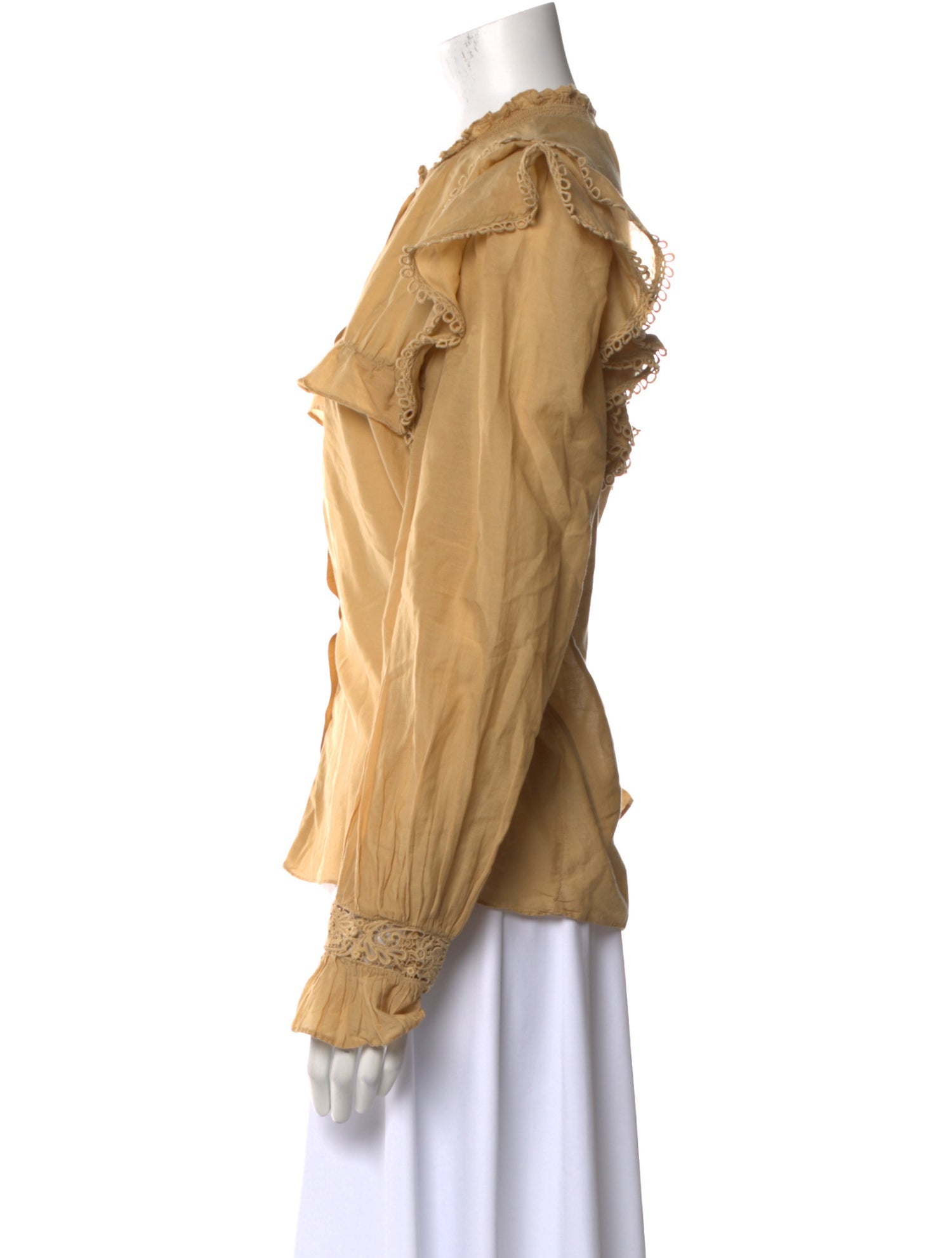 Étoile Isabel Marant Mock Neck Long Sleeve Blouse