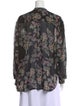 Étoile Isabel Marant Floral Print Mock Neck Blouse