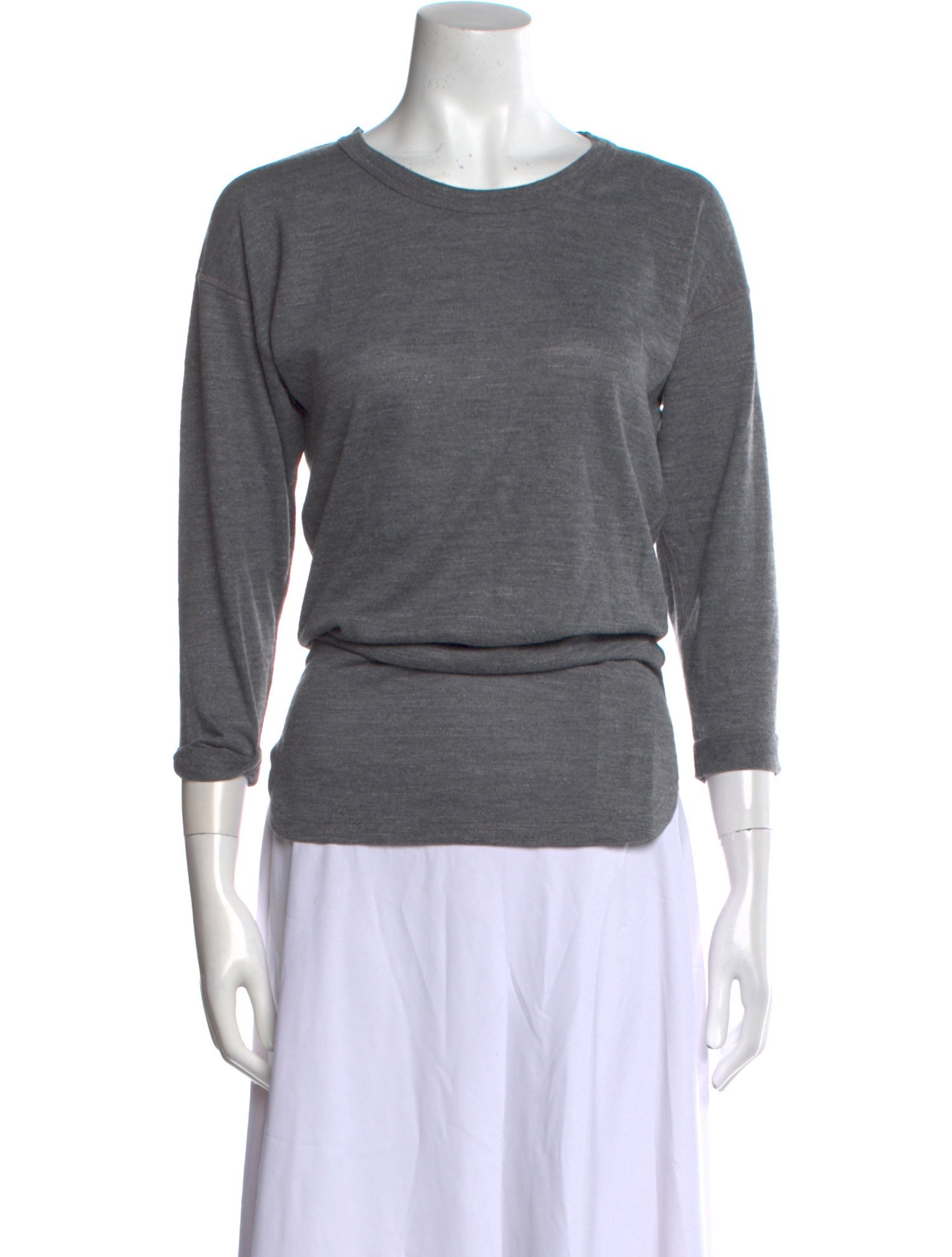 Étoile Isabel Marant Bateau Neckline Three-Quarter Sleeve Top