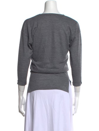 Étoile Isabel Marant Bateau Neckline Three-Quarter Sleeve Top