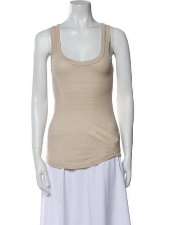 Étoile Isabel Marant Linen Scoop Neck Top