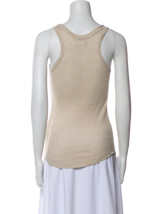 Étoile Isabel Marant Linen Scoop Neck Top