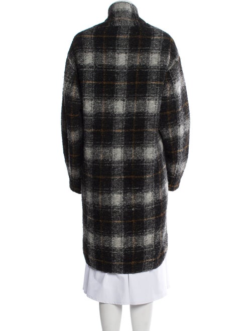 Étoile Isabel Marant Wool Plaid Print Coat