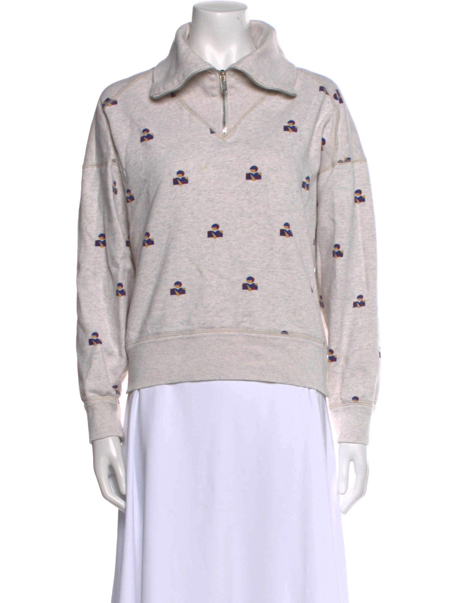 Étoile Isabel Marant Printed Long Sleeve Sweatshirt