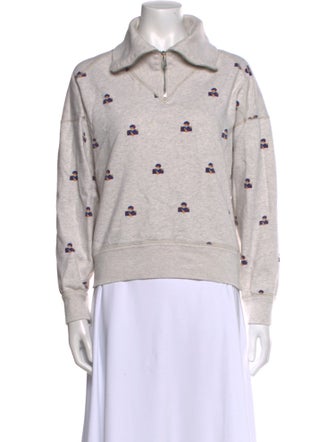 Étoile Isabel Marant Printed Long Sleeve Sweatshirt