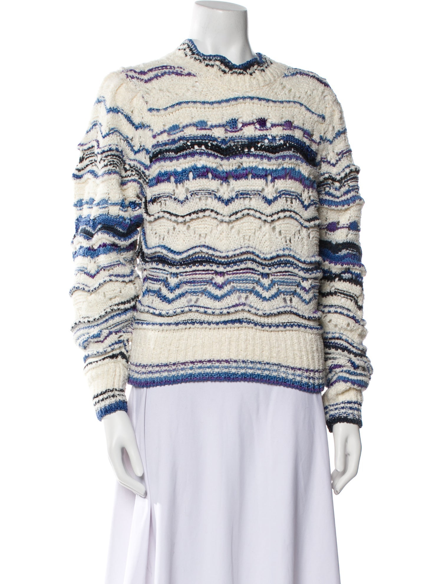 Étoile Isabel Marant Striped Crew Neck Sweater