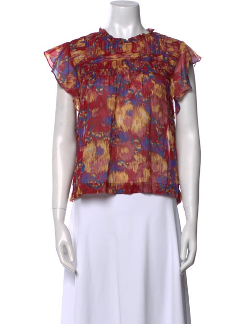 Étoile Isabel Marant Printed Crew Neck Blouse