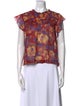 Étoile Isabel Marant Printed Crew Neck Blouse