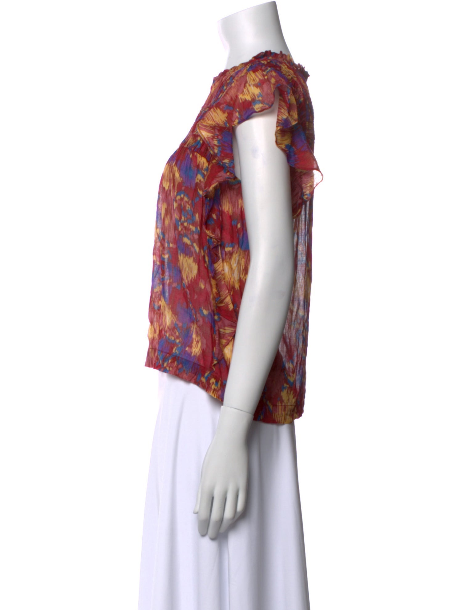 Étoile Isabel Marant Printed Crew Neck Blouse