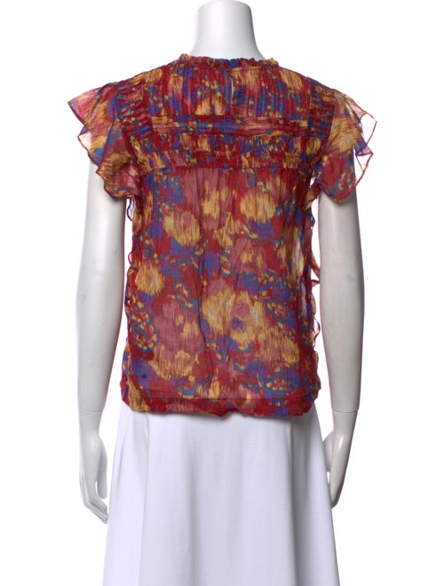 Étoile Isabel Marant Printed Crew Neck Blouse