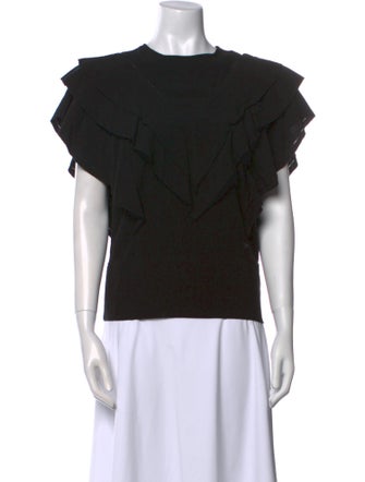 Étoile Isabel Marant Scoop Neck Short Sleeve Top