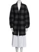 Étoile Isabel Marant Wool Plaid Print Peacoat