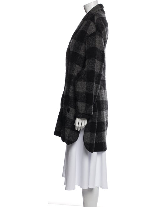 Étoile Isabel Marant Wool Plaid Print Peacoat